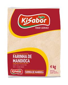 FARINHA DE MANDIOCA CRUA KISABOR 4 KG