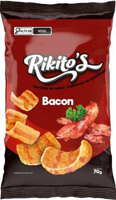 SALGADINHO RIKITOS SABOR BACON 70G