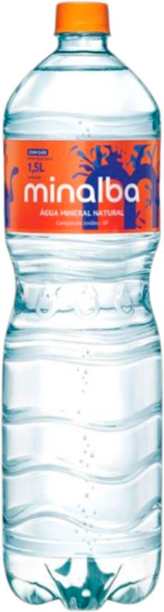 AGUA MINALBA COM GAS 1,5 L C/6